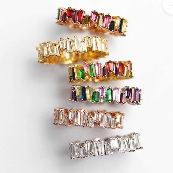 Objekts Jewelry Rose Gold Rainbow Stacking Ring Poshmark